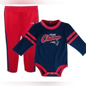 NFL Infants Little Kicker 2 Piece Creeper Bodysuit Romper and Pant Set Size 6-9M